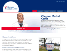 Tablet Screenshot of clingmanmedicalcenter.org